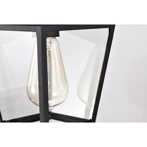 Main product image of Jasper Collection Outdoor 12 inch Hanging Light Matte Black Finish w/ Clear Glass