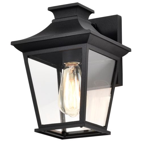 Main product image of Jasper Collection Outdoor 11 inch Wall Light Matte Black Finish w/ Clear Glass