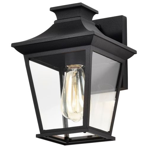 Main product image of Jasper Collection Outdoor 11 inch Wall Light Matte Black Finish w/ Clear Glass