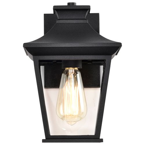 Main product image of Jasper Collection Outdoor 11 inch Wall Light Matte Black Finish w/ Clear Glass