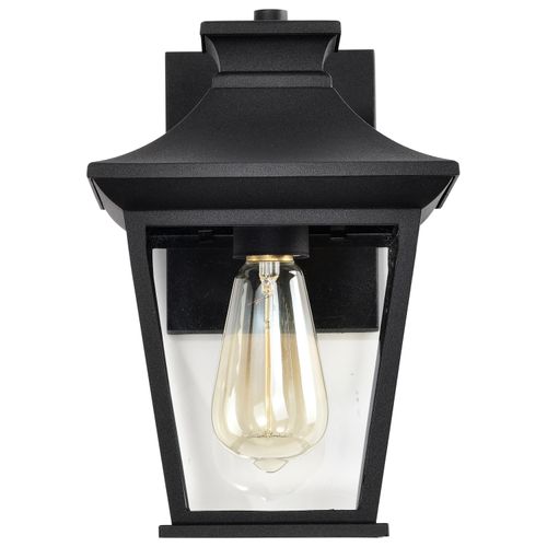Main product image of Jasper Collection Outdoor 11 inch Wall Light Matte Black Finish w/ Clear Glass