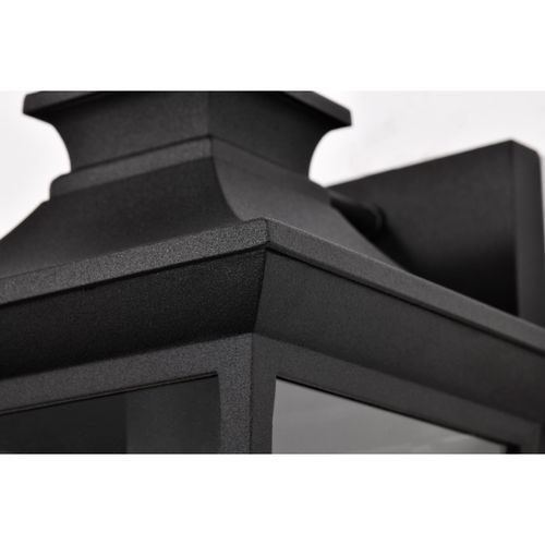 Main product image of Jasper Collection Outdoor 11 inch Wall Light Matte Black Finish w/ Clear Glass