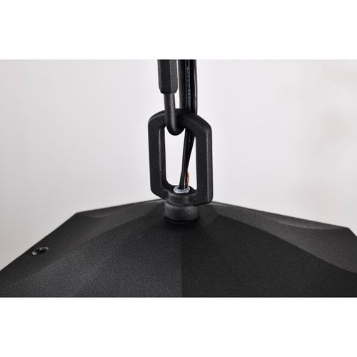 Main product image of Raiden Collection Outdoor 14.5 inch Hanging Light Matte Black Finish w/ Clear Seedy Glass