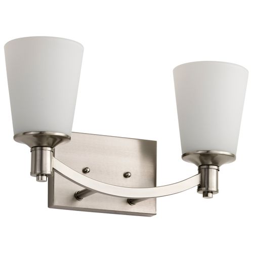 Main product image of Laguna 2 Light Vanity w/ White Glass