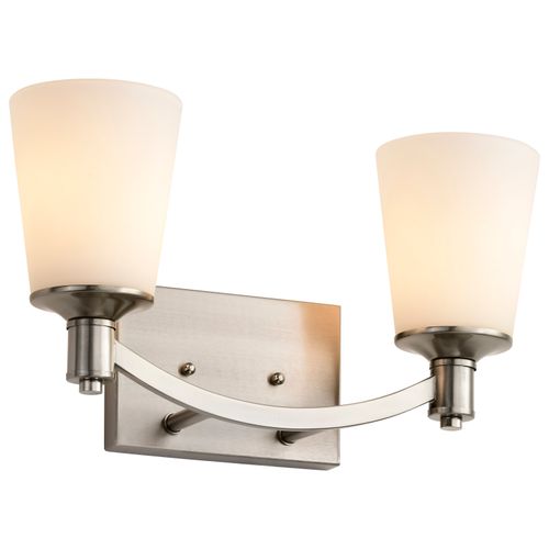 Main product image of Laguna 2 Light Vanity w/ White Glass