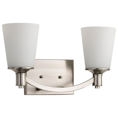 Main product image of Laguna 2 Light Vanity w/ White Glass