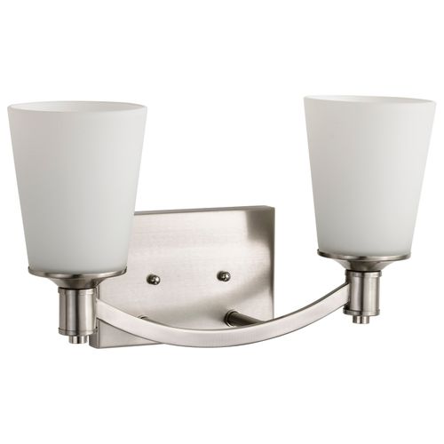 Main product image of Laguna 2 Light Vanity w/ White Glass