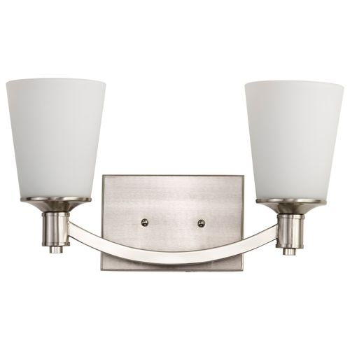 Main product image of Laguna 2 Light Vanity w/ White Glass
