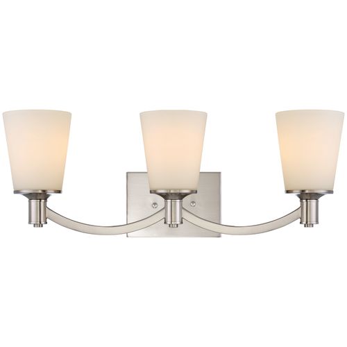 Main product image of Laguna 3 Light Vanity w/ White Glass
