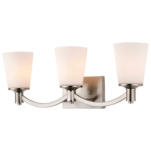 Main product image of Laguna 3 Light Vanity w/ White Glass