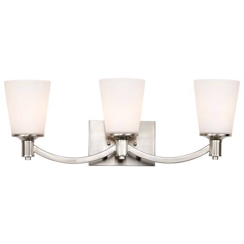Main product image of Laguna 3 Light Vanity w/ White Glass