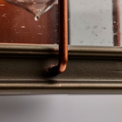 Main product image of Howell 1 Light Small Outdoor Wall Fixture w/ 60W Vintage Lamp Included Bronze w/ Copper Accents Finish