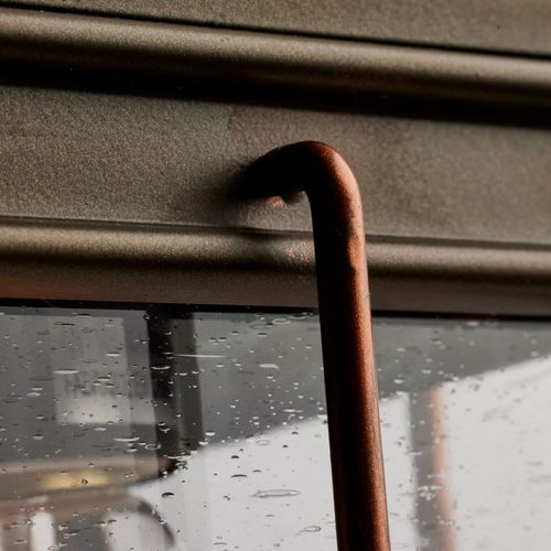 Main product image of Howell 1 Light Small Outdoor Wall Fixture w/ 60W Vintage Lamp Included Bronze w/ Copper Accents Finish