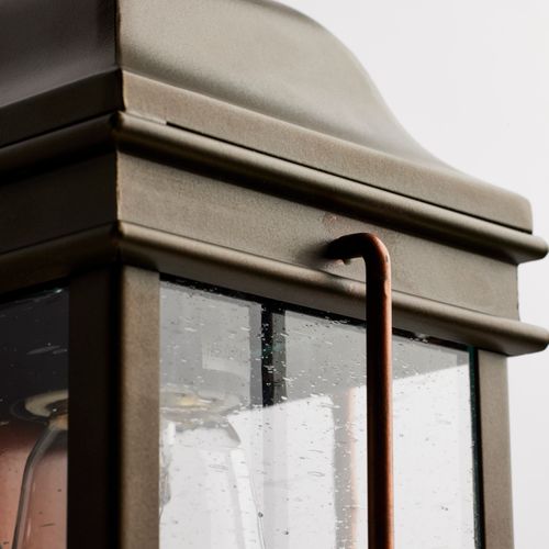 Main product image of Howell 1 Light Small Outdoor Wall Fixture w/ 60W Vintage Lamp Included Bronze w/ Copper Accents Finish