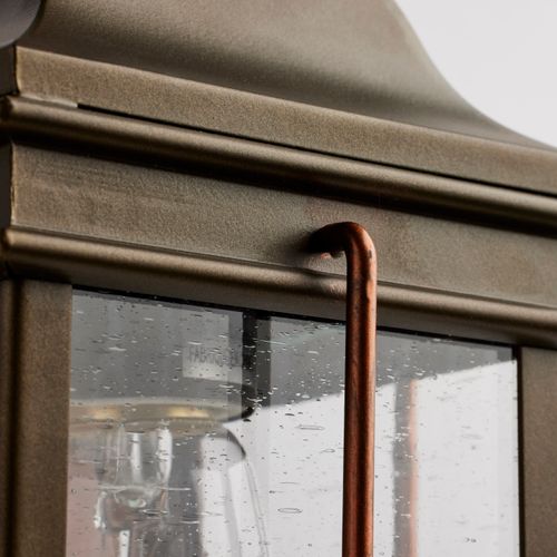 Main product image of Howell 1 Light Small Outdoor Wall Fixture w/ 60W Vintage Lamp Included Bronze w/ Copper Accents Finish