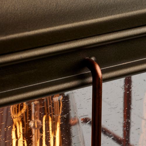 Main product image of Howell 1 Light Small Outdoor Wall Fixture w/ 60W Vintage Lamp Included Bronze w/ Copper Accents Finish