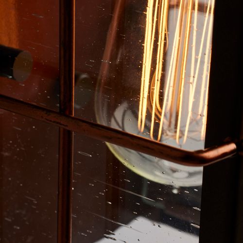 Main product image of Howell 1 Light Small Outdoor Wall Fixture w/ 60W Vintage Lamp Included Bronze w/ Copper Accents Finish