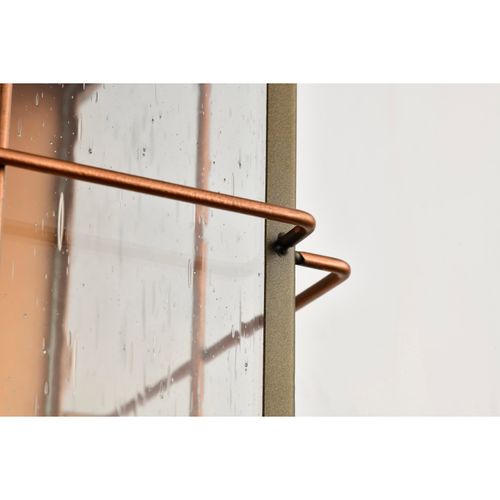 Main product image of Howell 1 Light Large Outdoor Wall Fixture w/ 60W Vintage Lamp Included Bronze w/ Copper Accents Finish
