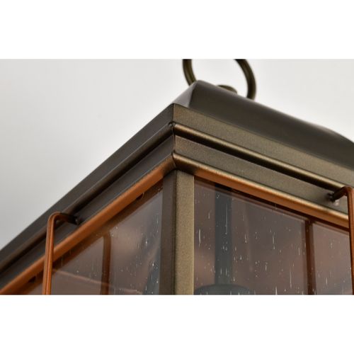Main product image of Howell 1 Light Large Outdoor Wall Fixture w/ 60W Vintage Lamp Included Bronze w/ Copper Accents Finish