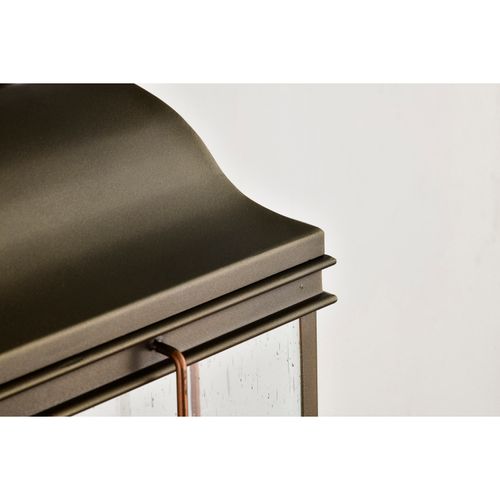 Main product image of Howell 1 Light Large Outdoor Wall Fixture w/ 60W Vintage Lamp Included Bronze w/ Copper Accents Finish