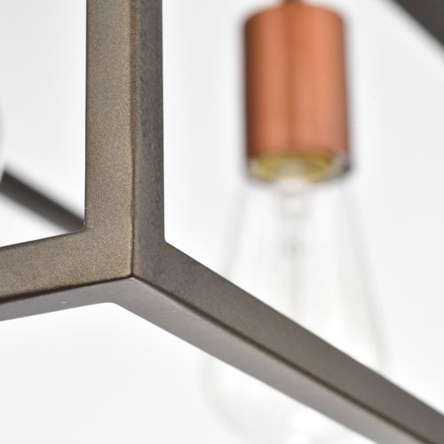 Main product image of Lake 4 Light Island Pendant Forest Bronze w/ Copper Accents Finish