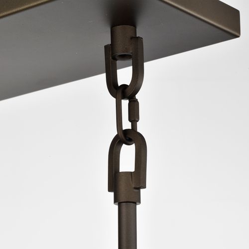 Main product image of Lake 4 Light Island Pendant Forest Bronze w/ Copper Accents Finish