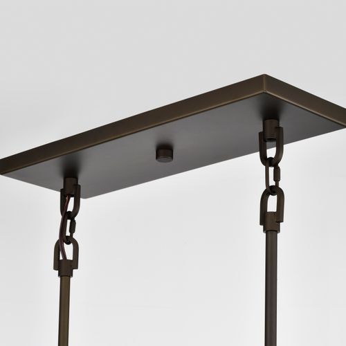 Main product image of Lake 4 Light Island Pendant Forest Bronze w/ Copper Accents Finish