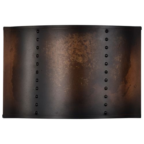 Main product image of Kettle 1 Light Wall Sconce w/ 60W Vintage Lamp Included Weathered Brass Finish