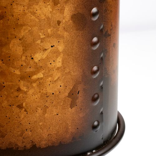 Main product image of Kettle 1 Light Mini Pendant w/ 60W Vintage Lamp Included Weathered Brass Finish