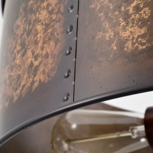 Main product image of Kettle 4 Light Pendant w/ 60W Vintage Lamps Included Weathered Brass Finish