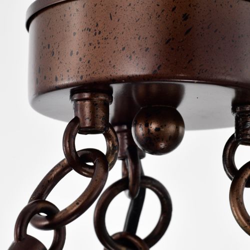 Main product image of Kettle 5 Light Oversized Pendant w/ 60W Vintage Lamps Included Weathered Brass Finish