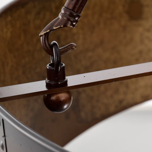 Main product image of Kettle 5 Light Oversized Pendant w/ 60W Vintage Lamps Included Weathered Brass Finish