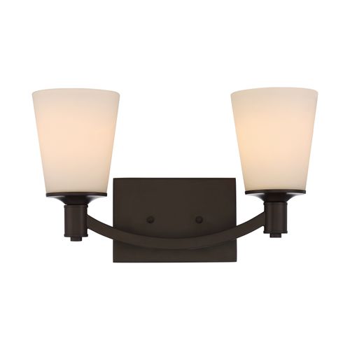 Main product image of Laguna 2 Light Vanity w/ White Glass