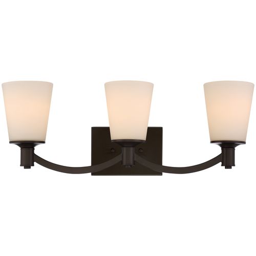 Main product image of Laguna 3 Light Vanity w/ White Glass