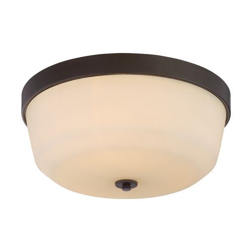 Main product image of Laguna 3 Light Flush Fixture w/ White Glass