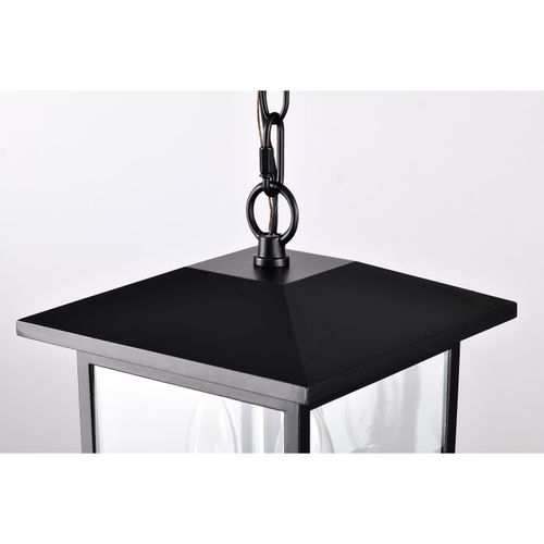 Main product image of Jamesport Collection Outdoor 11 inch Hanging Light Matte Black w/ Clear Glass