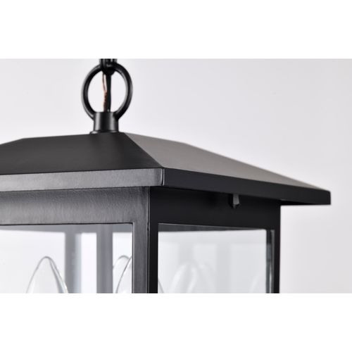 Main product image of Jamesport Collection Outdoor 11 inch Hanging Light Matte Black w/ Clear Glass