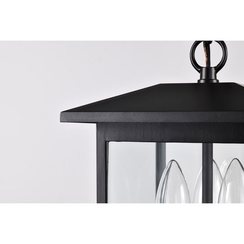 Main product image of Jamesport Collection Outdoor 11 inch Hanging Light Matte Black w/ Clear Glass