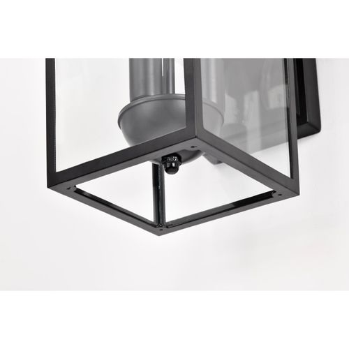 Main product image of Jamesport Collection Outdoor 11 inch Wall Lantern Matte Black w/ Clear Glass