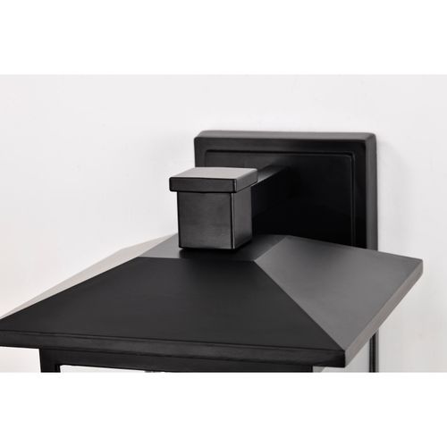 Main product image of Jamesport Collection Outdoor 11 inch Wall Lantern Matte Black w/ Clear Glass