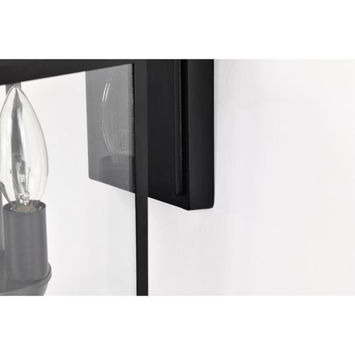 Main product image of Jamesport Collection Outdoor 11 inch Wall Lantern Matte Black w/ Clear Glass