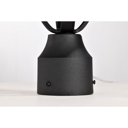 Main product image of East River Collection Outdoor 19.5 inch Post Light Pole Lantern Matte Black Finish w/ Clear Water Glass
