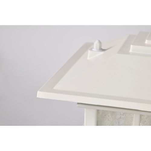 Main product image of Cove Neck Collection Outdoor Large 16 inch Post Light Pole Lantern White Finish w/ Clear Seeded Glass