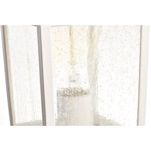Main product image of Cove Neck Collection Outdoor Large 16 inch Post Light Pole Lantern White Finish w/ Clear Seeded Glass