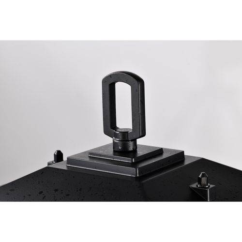 Main product image of Cove Neck Collection Outdoor Medium 14 inch Post Light Pole Lantern Textured Black Finish w/ Clear Seeded Glass