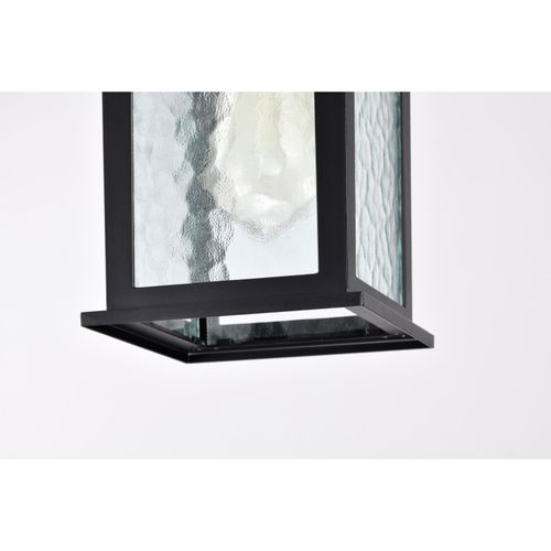 Main product image of Stillwell Collection Outdoor 14 inch Hanging Light Matte Black Finish w/ Clear Water Glass