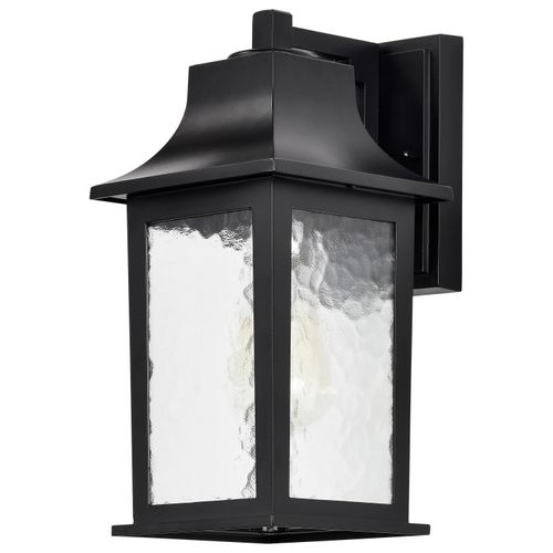 Main product image of Stillwell Collection Outdoor 13 inch Wall Light Matte Black Finish w/ Clear Water Glass