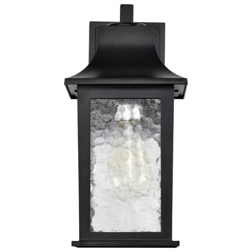 Main product image of Stillwell Collection Outdoor 13 inch Wall Light Matte Black Finish w/ Clear Water Glass