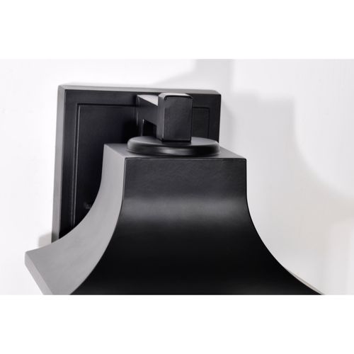 Main product image of Stillwell Collection Outdoor 13 inch Wall Light Matte Black Finish w/ Clear Water Glass