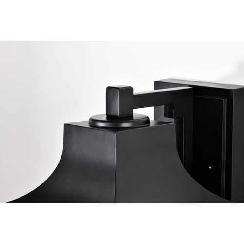 Main product image of Stillwell Collection Outdoor 13 inch Wall Light Matte Black Finish w/ Clear Water Glass